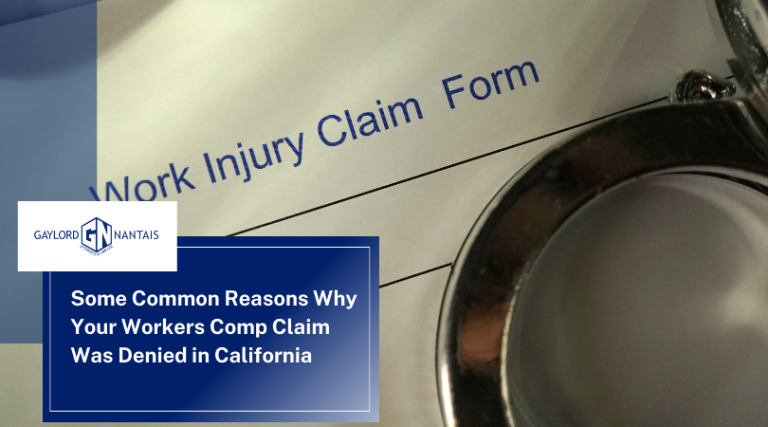 Some Common Reasons Why Your Workers Comp Claim Was Denied in California | GN